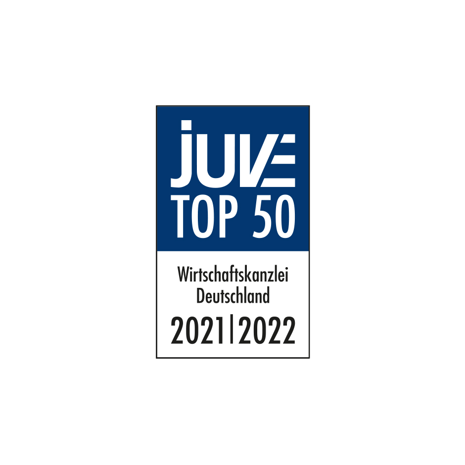 TOP 50 Wirtschaftskanzlei | JUVE Handbuch 2021/2022