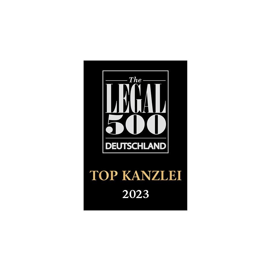 TOP KANZLEI 2023 – The Legal 500 Deutschland